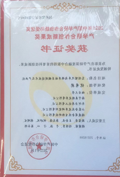 221中国产学研合作创新与促进奖