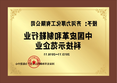 中国皮革和制鞋行业科技示范企业